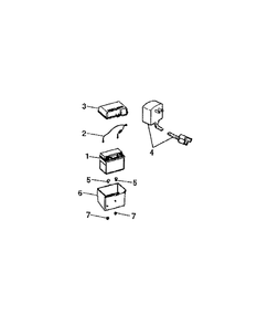 Electrical Group Diagram and Parts List for 7800237-JS35FC 2009 Briggs and Stratton Lawn Tractor Accessories